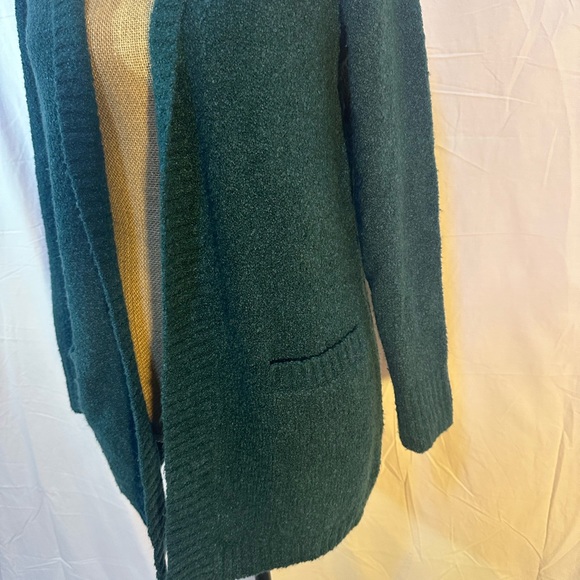 LL Bean cardigan wool blend sweater small soft teal - Picture 3 of 6